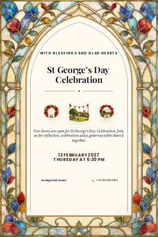 St George’s Day Celebration invitation preview