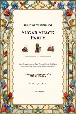 Sugar Shack Party invitation preview