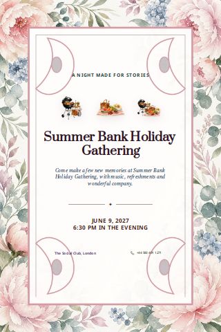Summer Bank Holiday Gathering invitation preview