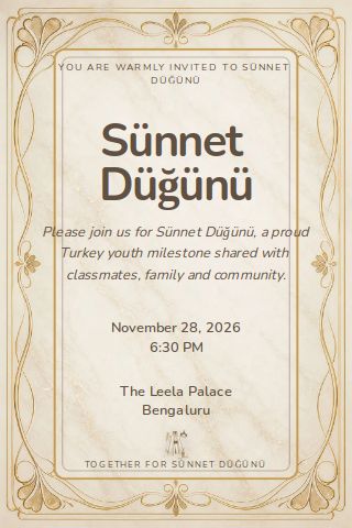 Sünnet Düğünü invitation design preview