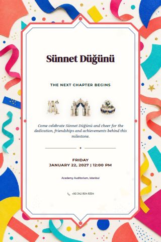 Sünnet Düğünü invitation preview