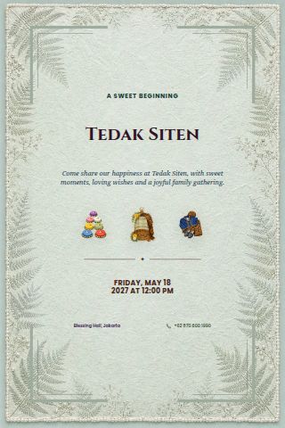 Tedak Siten invitation preview