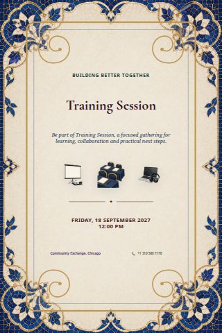 Training Session invitation preview