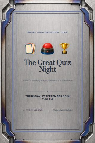 Trivia Night invitation preview