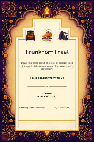 Trunk-or-Treat invitation preview