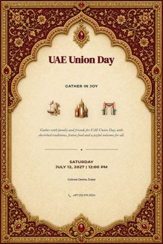 UAE Union Day invitation preview