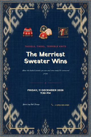 Ugly Sweater Party invitation preview