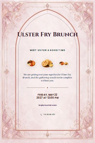 Ulster Fry Brunch invitation preview