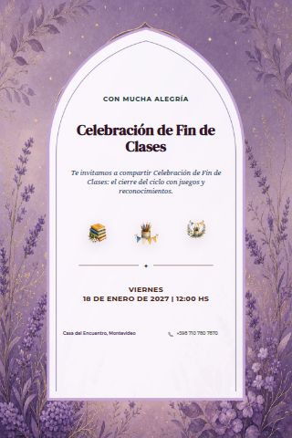 End-of-School Celebration invitation design