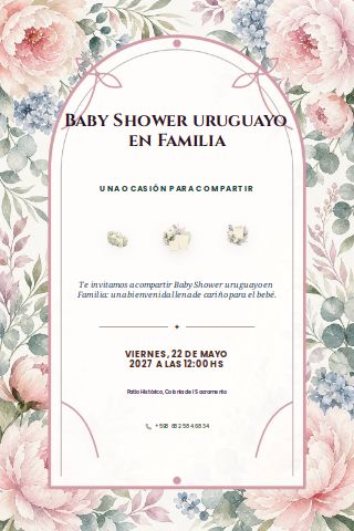 Uruguayan Family Baby Shower invitation preview
