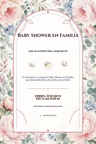 Family Baby Shower invitation design