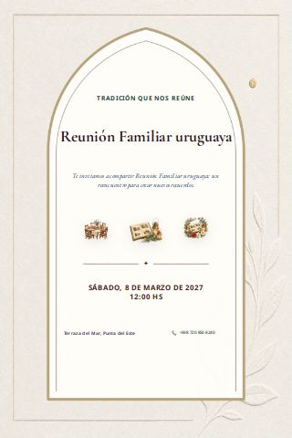 Uruguayan Family Reunion invitation preview