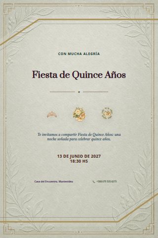Fiesta de Quince invitation design