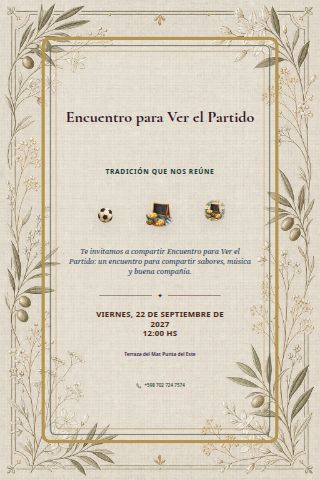Football Watch Party invitation design