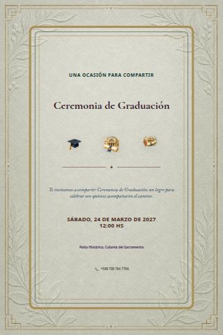Graduation Ceremony invitation design