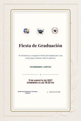 Graduation Party invitation design preview