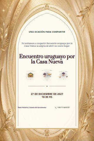 Uruguayan New Home Gathering invitation design preview