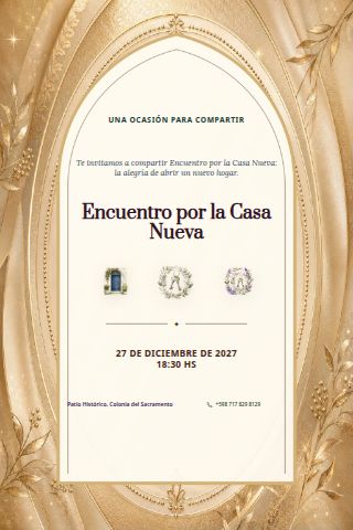 New Home Gathering invitation design