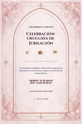 Uruguayan Retirement Celebration invitation preview