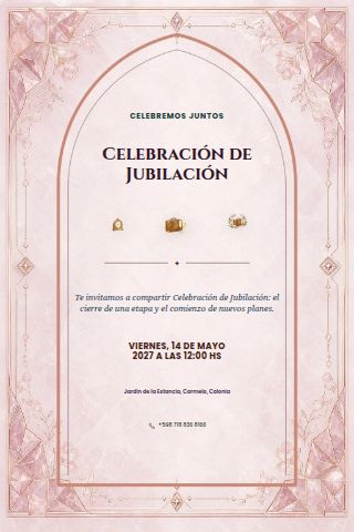 Retirement Celebration invitation design