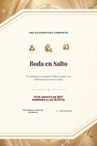 Salto Garden Wedding invitation design