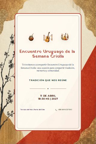 Uruguayan Semana Criolla Gathering invitation preview