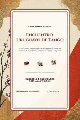 Uruguayan Tango Social invitation preview