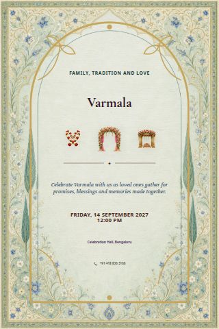 Varmala invitation preview