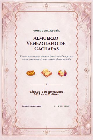 Venezuelan Cachapa Lunch invitation preview