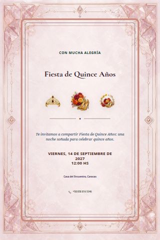 Fiesta de Quince invitation design