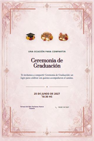 Graduation Ceremony invitation design