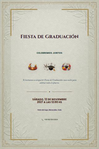 Graduation Party invitation design