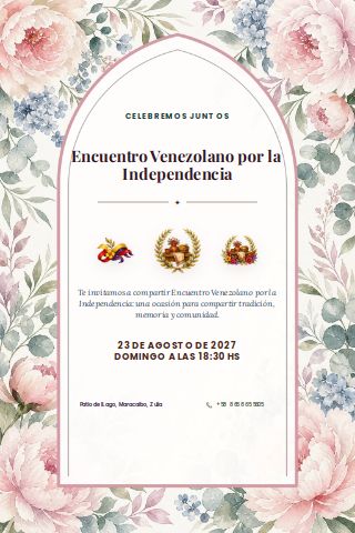 Venezuelan Independence Day Gathering invitation preview