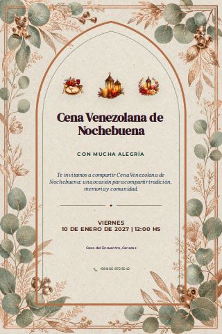 Venezuelan Nochebuena Dinner invitation preview