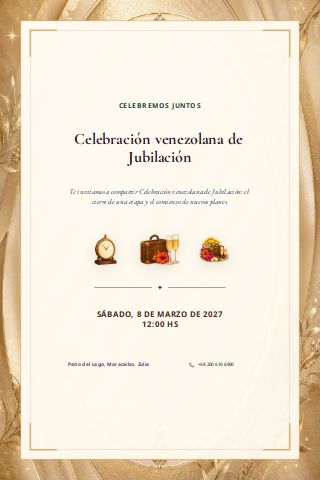 Venezuelan Retirement Celebration invitation preview
