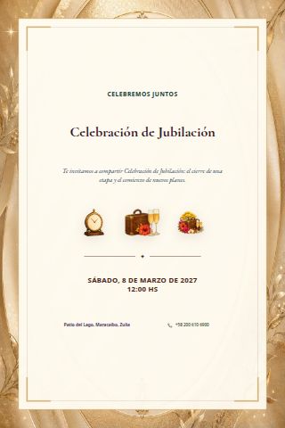 Retirement Celebration invitation design