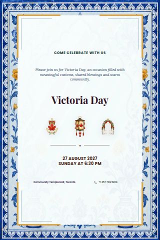 Victoria Day invitation preview