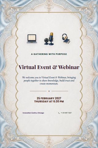 Virtual Event & Webinar invitation preview