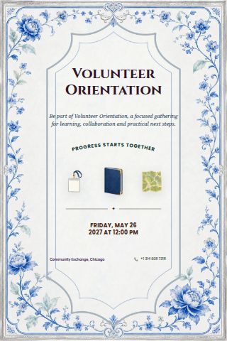 Volunteer Orientation invitation preview