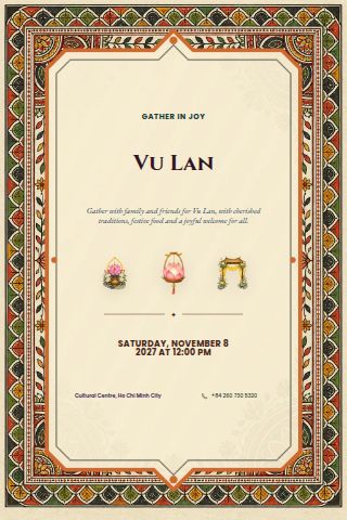 Vu Lan invitation preview