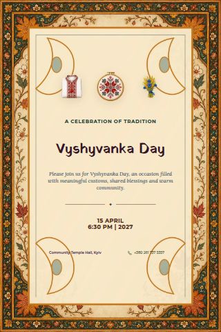 Vyshyvanka Day invitation preview