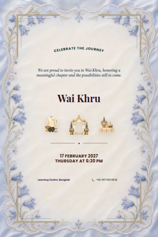 Wai Khru invitation preview