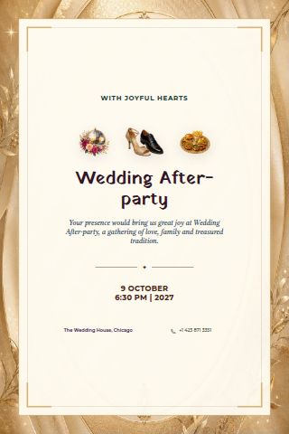 Wedding After-party invitation preview