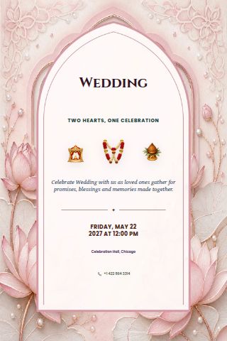 Wedding invitation preview