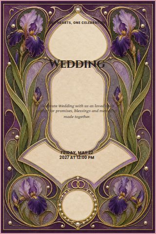 Wedding invitation design preview
