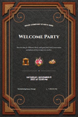 Welcome Party invitation preview