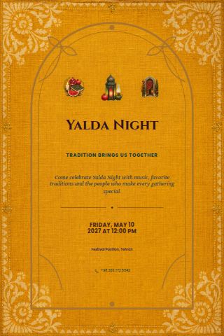 Yalda Night invitation preview