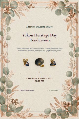 Yukon Heritage Day Rendezvous invitation preview